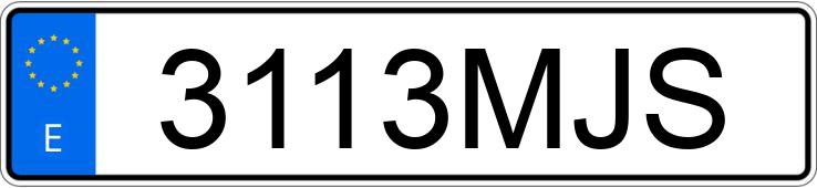 Numer rejestracyjny 3113MJS posiada RENAULT SCENIC Numer rejestracyjny 3113MJS posiada RENAULT SCENIC