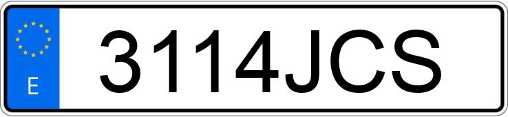 Il numero di registrazione 3114JCS ha OPEL CORSA