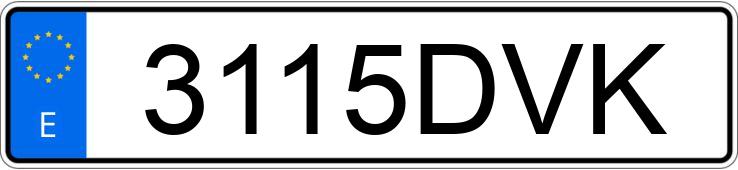 Numer rejestracyjny 3115DVK posiada SEAT IBIZA