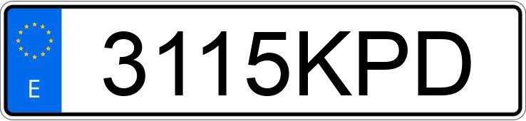 Le numéro d’enregistrement 3115KPD a VOLKSWAGEN TIGUAN ALLSPACE