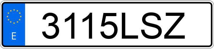 Numer rejestracyjny 3115LSZ posiada AUDI A4