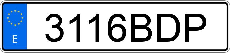 Numer rejestracyjny 3116BDP posiada VOLKSWAGEN POLO