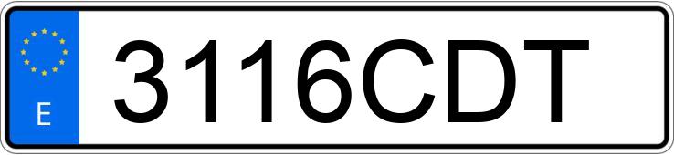 Numer rejestracyjny 3116CDT posiada OPEL ASTRA