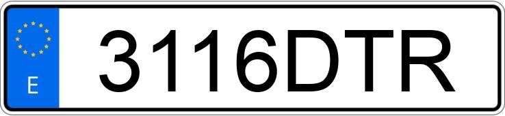 Numer rejestracyjny 3116DTR posiada BMW SERIE 7