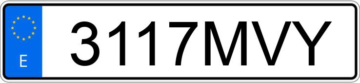 Numer rejestracyjny 3117MVY posiada FORD KUGA