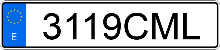 Numer rejestracyjny 3119CML posiada OPEL ASTRA