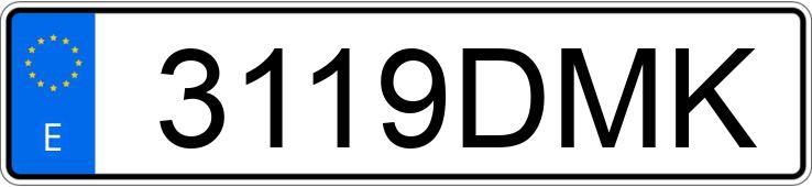Numer rejestracyjny 3119DMK posiada BMW SERIE 5
