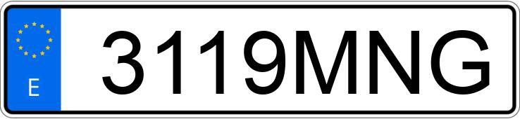 Numer rejestracyjny 3119MNG posiada MERCEDES CLA (117)