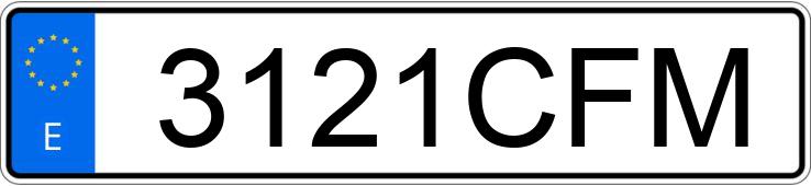 Registreringsnumret 3121CFM har MERCEDES VITO