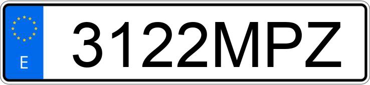 Numer rejestracyjny 3122MPZ posiada AUDI Q3 SPORTBACK