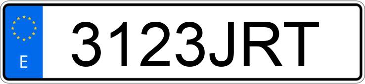 Numer rejestracyjny 3123JRT posiada RENAULT CAPTUR