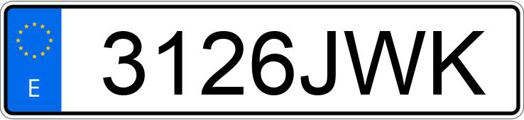 Numer rejestracyjny 3126JWK posiada VOLKSWAGEN TOURAN Numer rejestracyjny 3126JWK posiada VOLKSWAGEN TOURAN