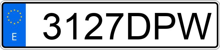 Numer rejestracyjny 3127DPW posiada SEAT IBIZA Numer rejestracyjny 3127DPW posiada SEAT IBIZA