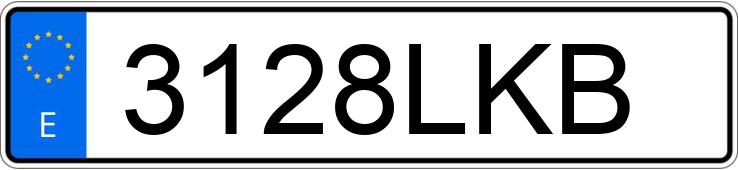 Numer rejestracyjny 3128LKB posiada AUDI A3