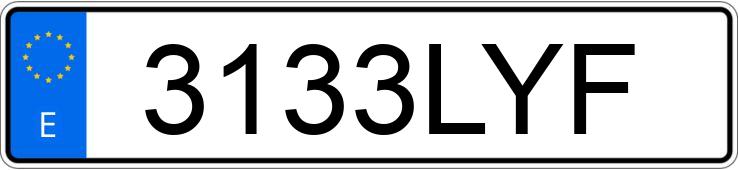 Numer rejestracyjny 3133LYF posiada FIAT PANDA