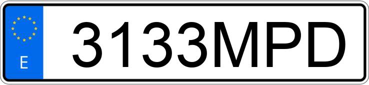 Numer rejestracyjny 3133MPD posiada BMW SERIE 1