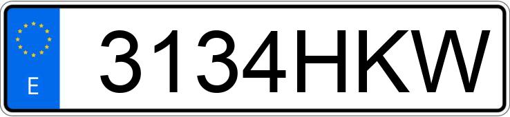 Numer rejestracyjny 3134HKW posiada RENAULT MEGANE