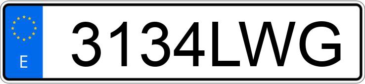 Numer rejestracyjny 3134LWG posiada HYUNDAI I20