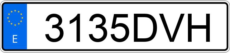Numer rejestracyjny 3135DVH posiada IVECO A