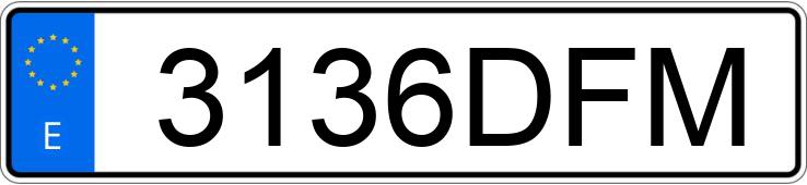 Numer rejestracyjny 3136DFM posiada CITROEN C4