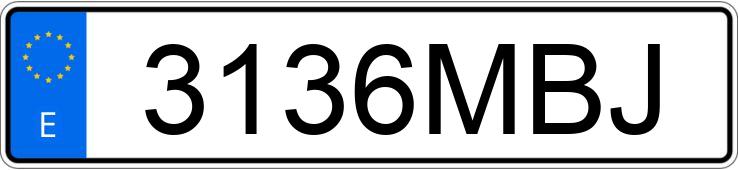 Numer rejestracyjny 3136MBJ posiada TOYOTA RAV4
