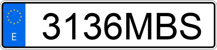 Numer rejestracyjny 3136MBS posiada BMW X4