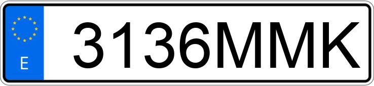 Numer rejestracyjny 3136MMK posiada BMW SERIE 3