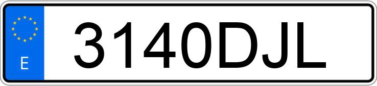 Numer rejestracyjny 3140DJL posiada SEAT IBIZA