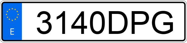 Numer rejestracyjny 3140DPG posiada OPEL ZAFIRA