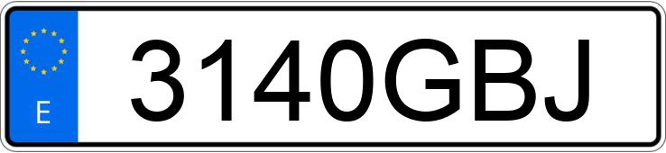 Numer rejestracyjny 3140GBJ posiada MINI MINI Numer rejestracyjny 3140GBJ posiada MINI MINI