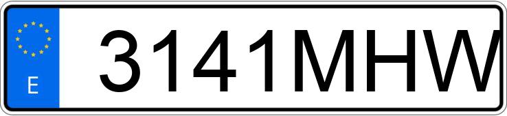 Numer rejestracyjny 3141MHW posiada AUDI A3 SPORTBACK