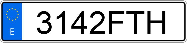 Numer rejestracyjny 3142FTH posiada HONDA VTX 1300