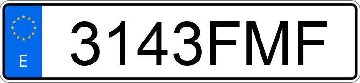 Numer rejestracyjny 3143FMF posiada RENAULT ESPACE Numer rejestracyjny 3143FMF posiada RENAULT ESPACE