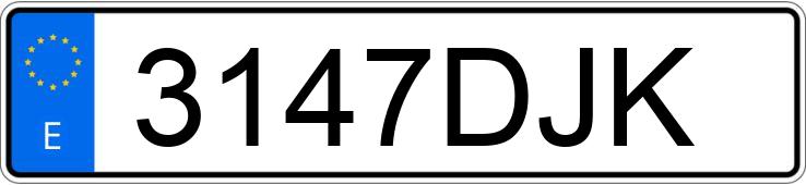 Numer rejestracyjny 3147DJK posiada AUDI A4