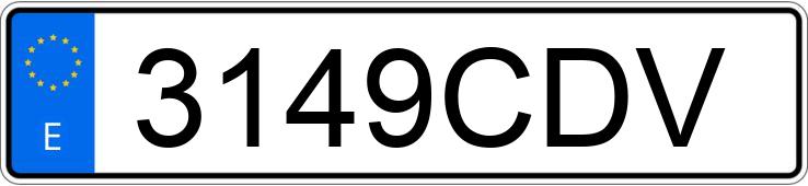 Il numero di registrazione 3149CDV ha MERCEDES E 430 (210)