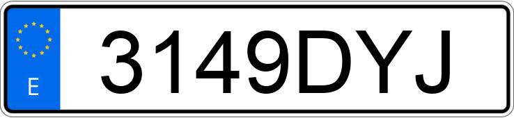 Numer rejestracyjny 3149DYJ posiada PORSCHE 911