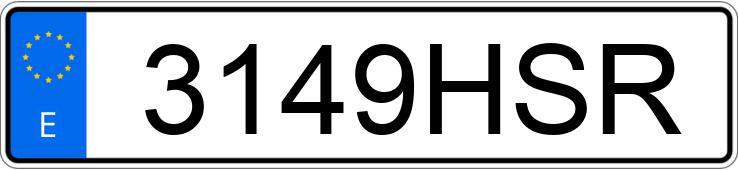 Numer rejestracyjny 3149HSR posiada BMW SERIE 1