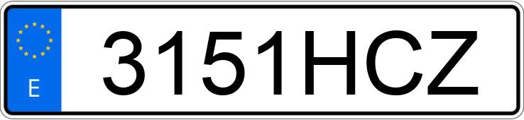 Numer rejestracyjny 3151HCZ posiada OPEL CORSA