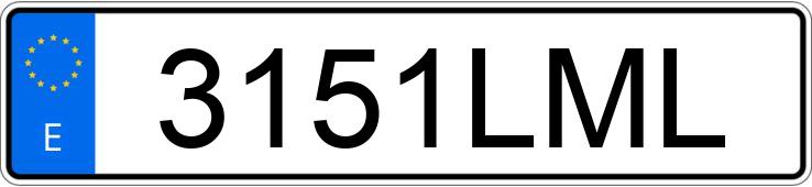 El número de registro 3151LML tiene PEUGEOT 308