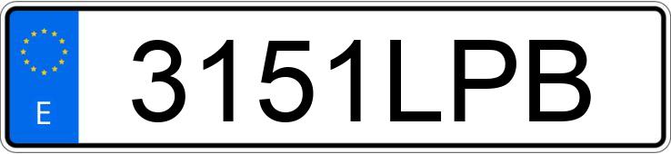 Registreringsnummeret 3151LPB har RENAULT CLIO