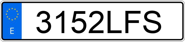 Numer rejestracyjny 3152LFS posiada AUDI A4