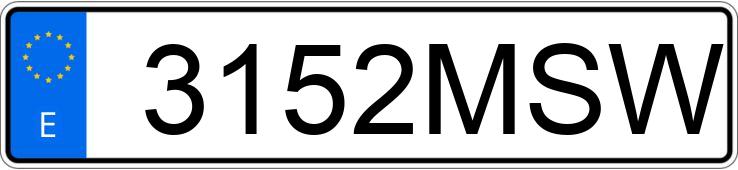 Numer rejestracyjny 3152MSW posiada PEUGEOT 3008 Numer rejestracyjny 3152MSW posiada PEUGEOT 3008