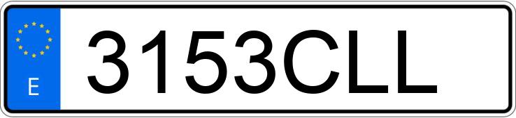 El número de registro 3153CLL tiene SEAT LEON