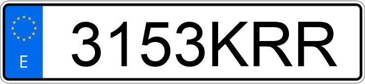 Numer rejestracyjny 3153KRR posiada BMW SERIE 3 Numer rejestracyjny 3153KRR posiada BMW SERIE 3