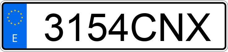 Numer rejestracyjny 3154CNX posiada FIAT DOBLO