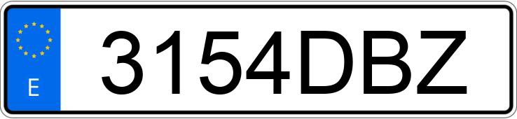 Numer rejestracyjny 3154DBZ posiada SEAT TOLEDO