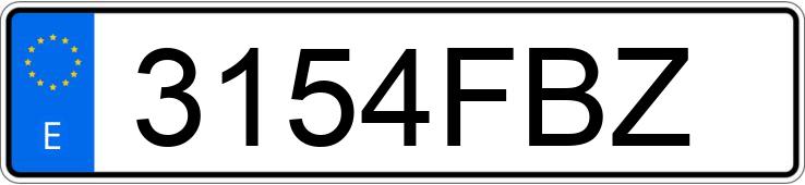 Numer rejestracyjny 3154FBZ posiada FIAT PANDA