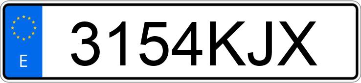 Numer rejestracyjny 3154KJX posiada PEUGEOT PARTNER Numer rejestracyjny 3154KJX posiada PEUGEOT PARTNER