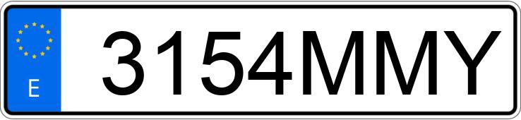 Numer rejestracyjny 3154MMY posiada BMW X1