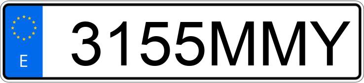 Numer rejestracyjny 3155MMY posiada BMW SERIE 3